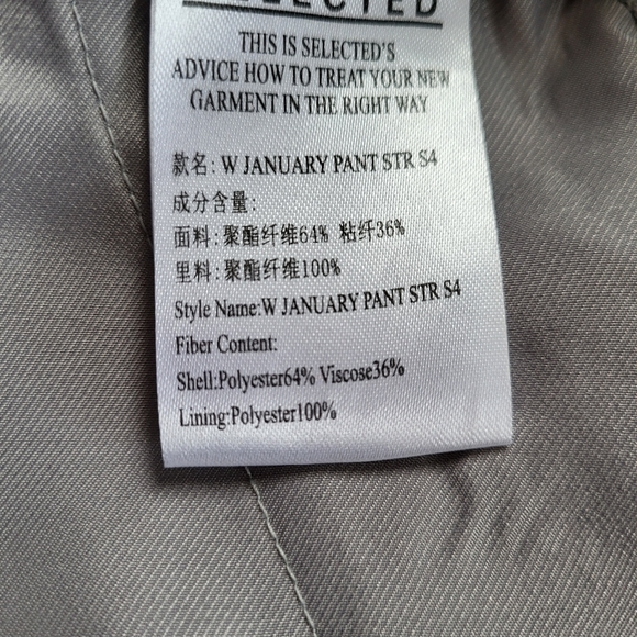 Selected Women Plaid Zip Straight Pants - Picture 12 of 12